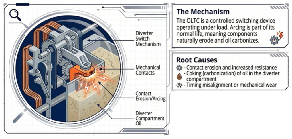 reasons for OLTC failure